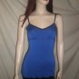 TWO FLOWERS By Jasmine Spaghetti Strap Blouse Top Royal Blue S