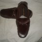 CASUAL AISLE Mens Leather Slip-On Shoes Dark Brown 8.5