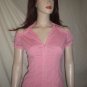 RUBBER DUCKY Short Sleeve Blouse Top Pink S STYLE 70318
