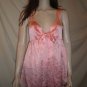 NOTICE Baby Doll Top Blouse Peach Tulip S M 398SH
