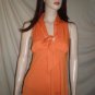 NOTICE  Racerback Tie Bow Blouse Top Orange  S  M