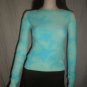 RUBBER DUCKY Long Sleeve  Blouse Top Blue S STYLE 60366
