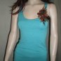 RUBBER DUCKY 1"  Strap Criss Cross  Blouse Blue 60671