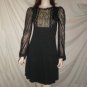 TWO FLOWERS By Jasmine & Lily  Dress Black With Gold  S