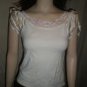 RUBBER DUCKY Round Collar Blouse Top White S STY 60288