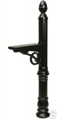 Solar Group Victorian Polymer Mailbox Post VP00B01 Black