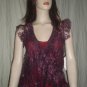 TWO FLOWERS By Jasmine & Lily 2 Piece Blouse Burgundy S