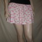 FULL TILT Elastic Waist Band Heart Print Pink Black M