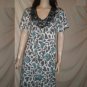 TWO FLOWERS By Jasmine V-Neck Dress Floral  Blue M