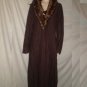 NEWPORT NEWS  Long 30% Wool Faux Fur Coat Brown L