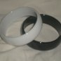 Revlon Women  Plastic Black & White Bangle Bracelet