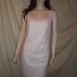 NOTICE 1" Strap Embroidered Dress White Pink S