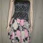 RUBBER DUCKY Strapless Dress Lace Black  Floral S 50421