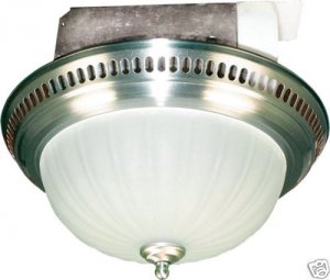 Tamco 70CFM 3.5 Sone Bath Fan Light  TERBFV70LMGW White