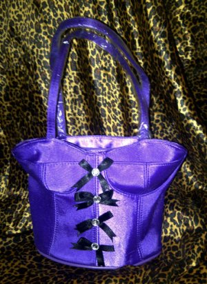 Romantic Corset Handbag Hand bag Purple