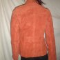 RUFF HEWN Womens Leather (SUEDE) Jacket Rusty Rust Orange Red M