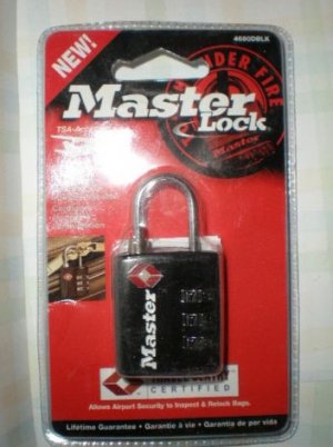 MASTER LOCK TSA Accepted Combination Lock 4680DBLK Black