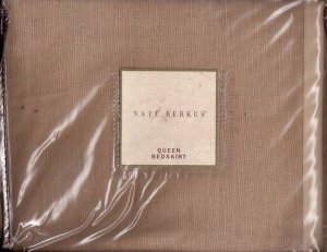 NATE BERKUS Tuilliaries Cal King Bedskirt  Wheat