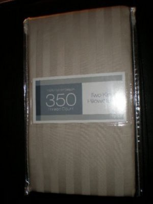 BED BATH & BEYOND Cotton Sateen 2 King Pillowcase Taupe