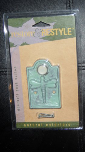Restore & Restyle DRAGONFLY Wired Doorbell Push Button GREEN