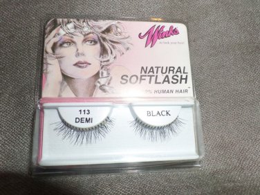 WINKS Natural SoftLash Eye Lashes EyeLashes 113D Demi Black
