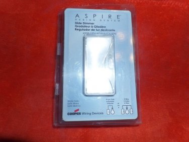 COPPER Aspire Design System Slide Dimmer 9530WS-K-L White Satin