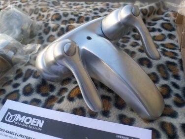 Moen Chateau 4" Centerset 2 Handle Sink Faucet 4925BC Brushed Chrome