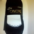 XOXO Legwear Hug & Kisses Women's  Footliners Size 9-11 Black
