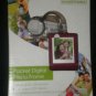 One World Essentials Digital Photo Frame KeyChain BURGUNDY