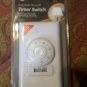 GE 60 Mins Single Pole Auto Shut Off In Wall Timer 15069 White Dial Design