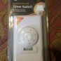 GE 60 Mins Single Pole Auto Shut Off In Wall Timer 15069 White Dial Design