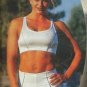Body Alive Sport Liquid Piping  Bra Top L Shiny White