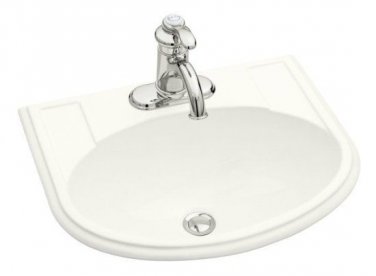 Kohler Devonshire Self Rimming Lavatory Sink K-2279-8-0 White