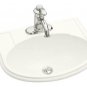 Kohler Devonshire Self Rimming Lavatory Sink K-2279-8-0 White