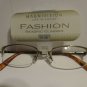MAGNIVISION +1.00 Fashion Rimless Reading Glasses Brushed Gold  #01