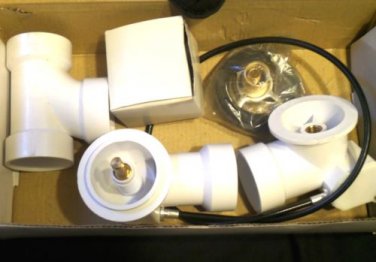 WESTBRASS 1-1/2" Cable Drive Waste Overflow Bath Drain D50P27S-26 Chrome