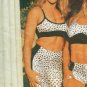 Body Alive Sport Workout Womens Panne Dalmation Animal Print Bra Top M B & W