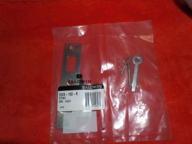 BALDWIN State Right Combination Strike Plate  5528-150-R Satin Nickel