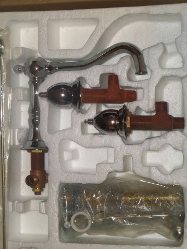 BELLE FORET 2 Handle Widespread Lavatory Faucet WS-01-CP POlished Chrome