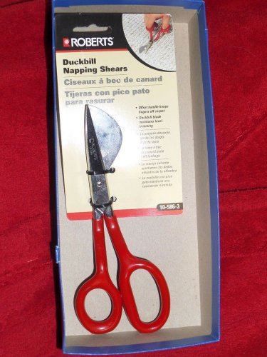 ROBERTS Carpet Tool 7" Duckbill Napping Shears 10-586-3