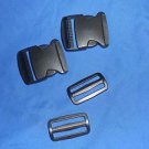 OUTDOOR PRODUCTS 2" Buckle & Slider Replacement Gear CAR200-000 56127 Black