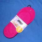 NO NONSENSE Aromatherapy Microfiber High Liner Footliner Size 4-10 Pink Black