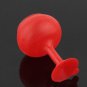 Silicone Earphone Cord Cable Winder W/ Suction Cup RED