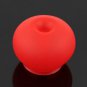 Silicone Earphone Cord Cable Winder W/ Suction Cup RED