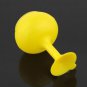 Silicone Earphone Cord Cable Winder W/ Suction Cup YEL