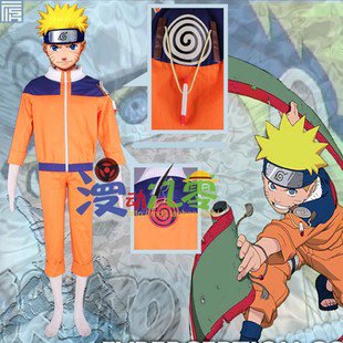 Naruto Uzumaki Naruto 1st Cosplay Costume