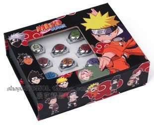 Naruto full Akatsuki Rings Set Cosplay accessory