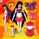 Sailor Moon Sailor Mars Hino Rei Cosplay Costume