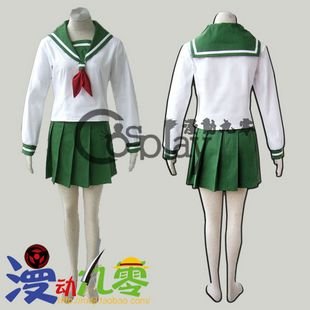 Inuyasha Higurashi Kagome School Uniform Cosplay Costume