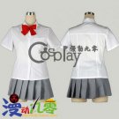 Bleach Kuchiki Rukia Summer School Uniform Cosplay Costume